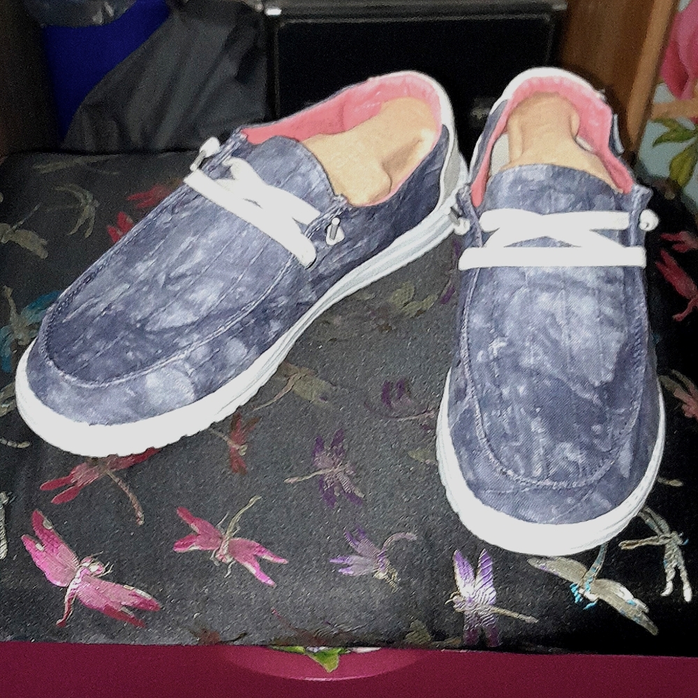 Hey Dudes Wendy Tye Dye Blue size 9